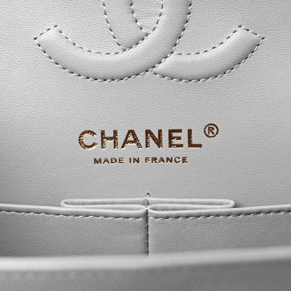 Chanel Caviar Quilted Small Double Flap Grey 6 of 11