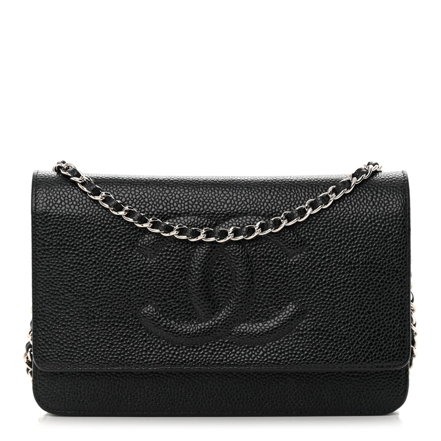 Chanel Caviar Timeless CC Wallet on Chain WOC Black 1 of 17