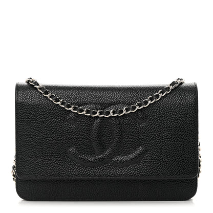Chanel Caviar Timeless CC Wallet on Chain WOC Black 1 of 17