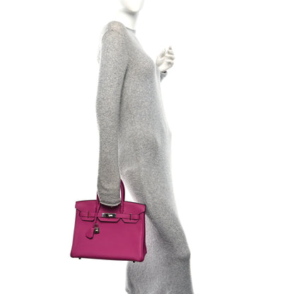 Hermes Togo Birkin 30 Rose Pourpre 2 of 12