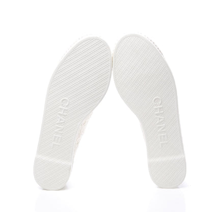 Chanel Terry Cloth CC Espadrilles 36 White Black 6 of 10