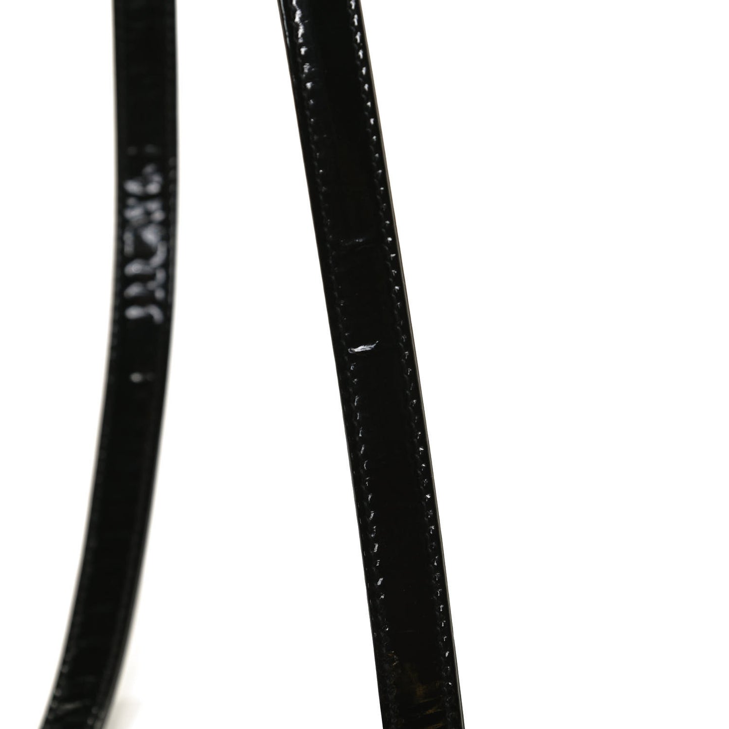 Patent Cannage Mini Lady Dior Black
