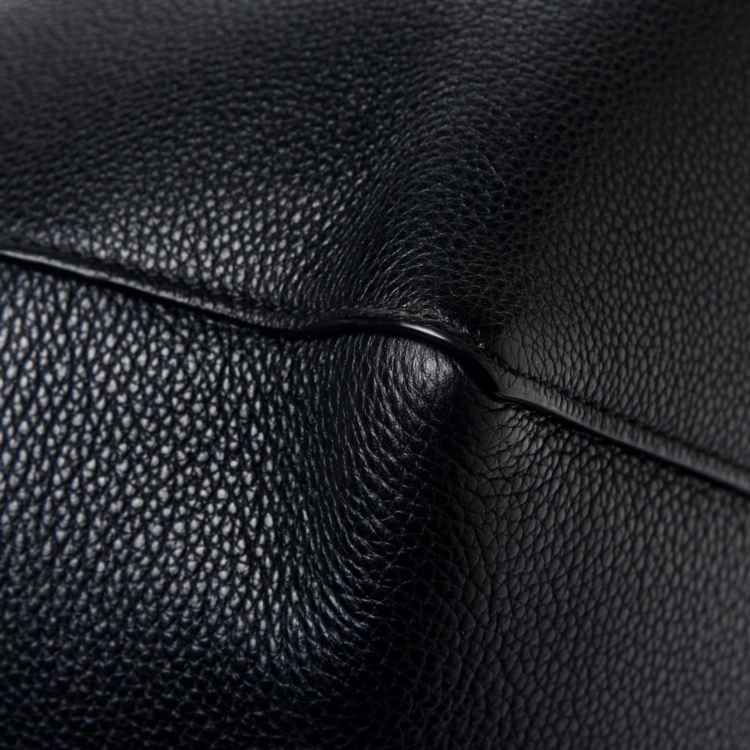 Celine Soft Grained Calfskin Medium Belt Cabas Phantom Black 5 of 7
