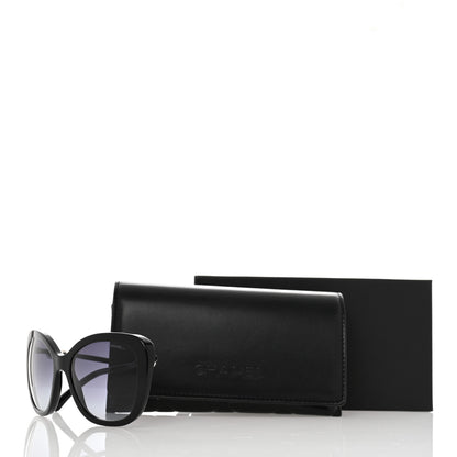 Chanel Acetate Butterfly Winter Pearl Sunglasses 5339-H Black 8 of 8