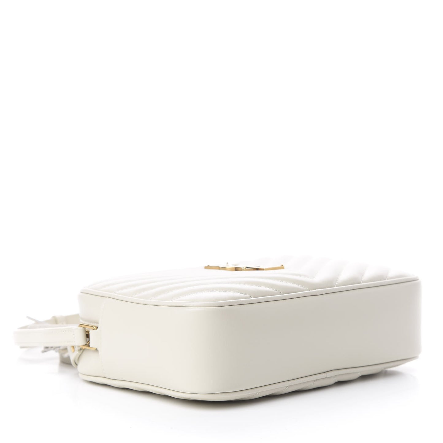 Calfskin Matelasse Monogram Lou Camera Bag Crema Soft