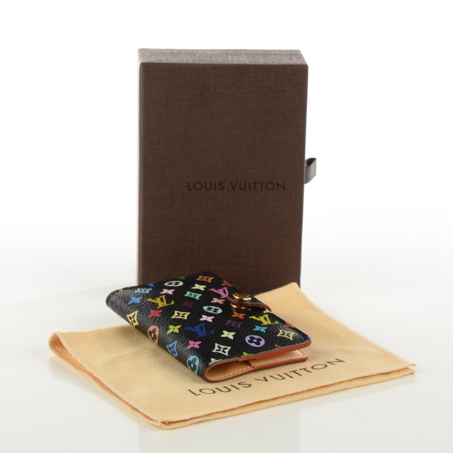 Louis Vuitton Monogram Multicolor Carnet de Bal Mini Agenda Cover Black 4 of 7