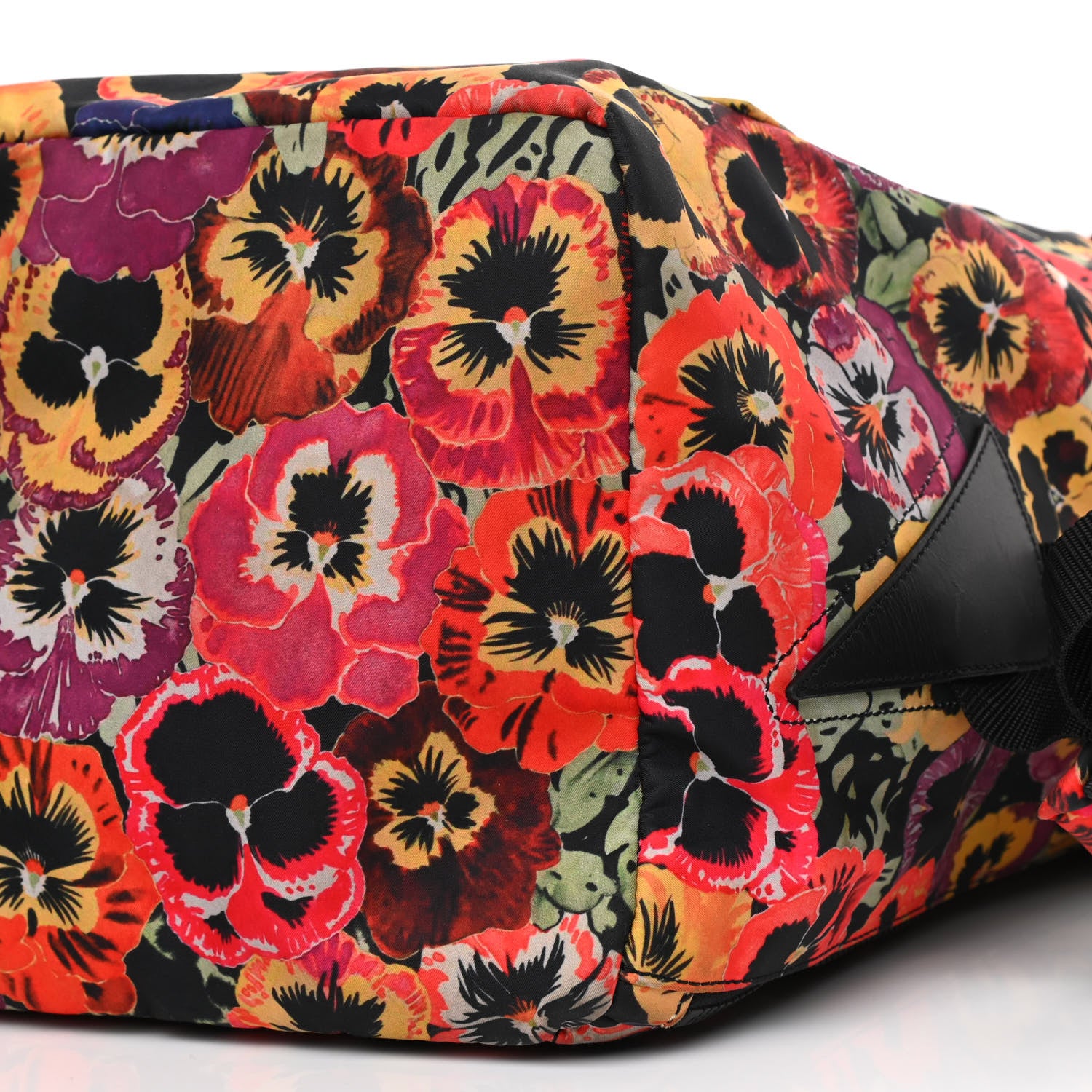 Loewe X JOE BRAINARD Nylon Pansies Print Roll Top Backpack Multicolor 9 of 10