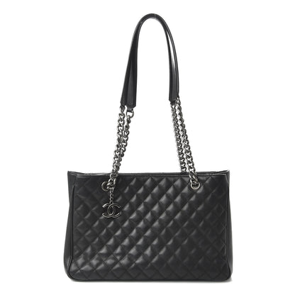 Chanel Caviar Quilted Medium Rock In Rome Tote Black 1 of 11