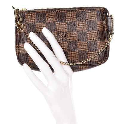 Louis Vuitton Damier Ebene Mini Pochette Accessories 2 of 9