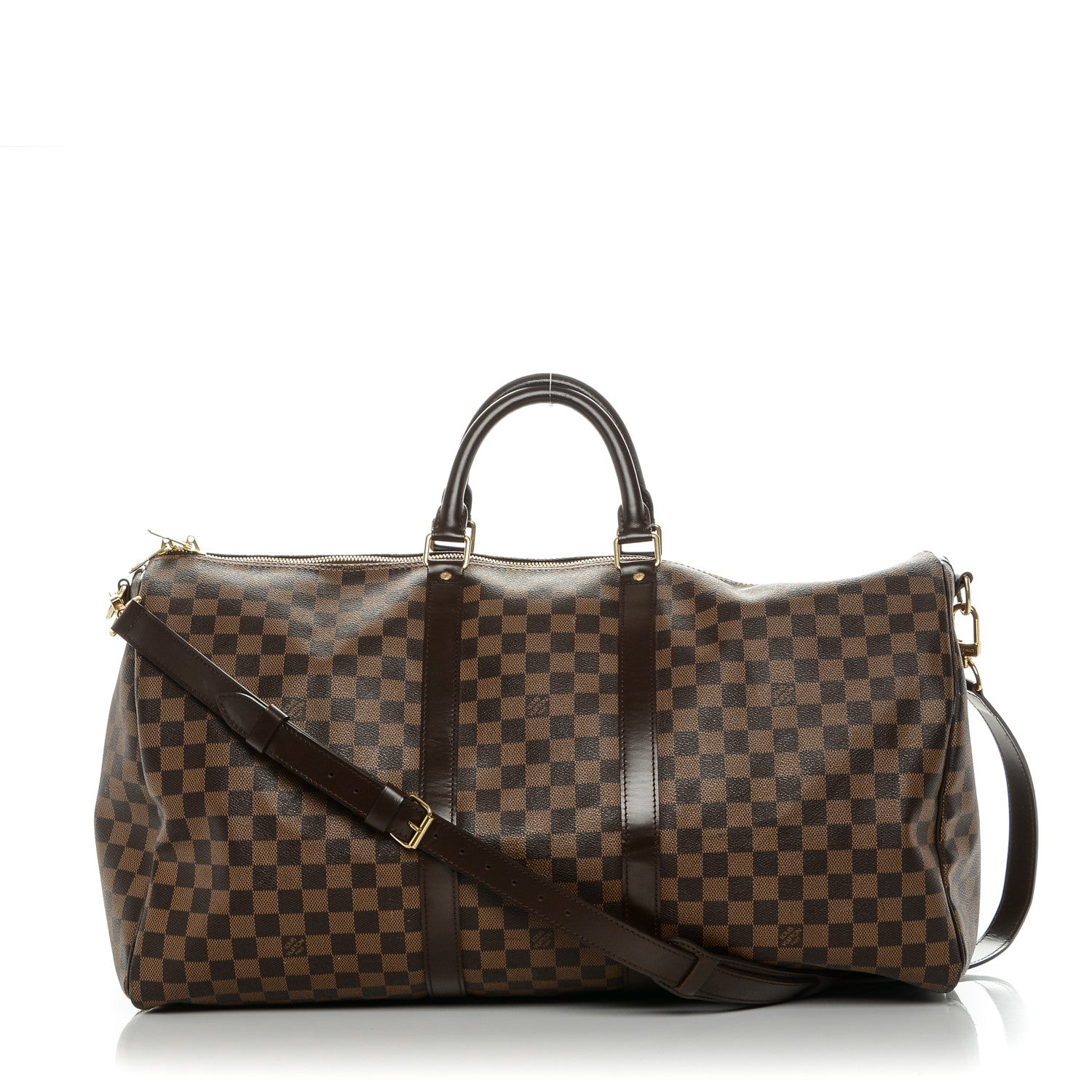 Louis Vuitton Damier Ebene Keepall Bandouliere 55 1 of 6