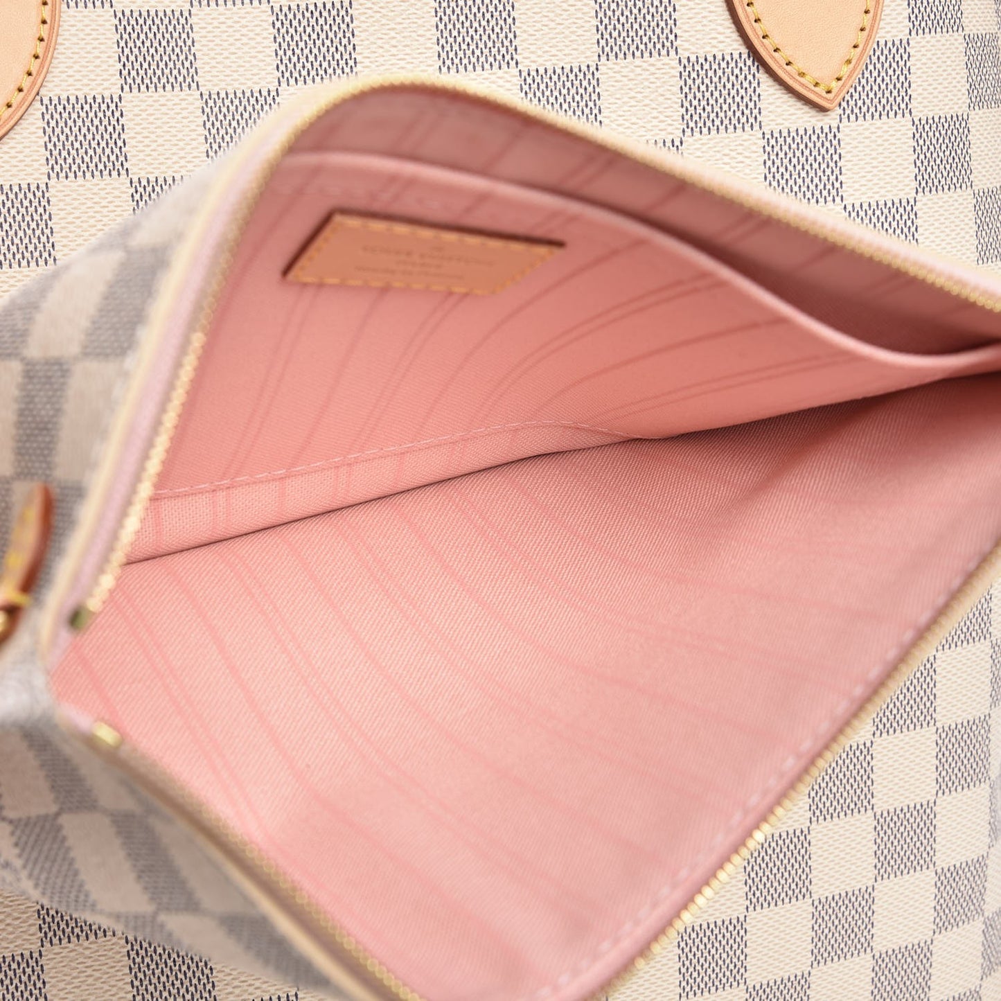 Damier Azur Neo Neverfull MM Rose Ballerine