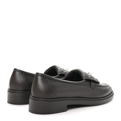 Chanel Lambskin Quilted CC Turnlock Loafers 40 Dark Brown 5 of 11