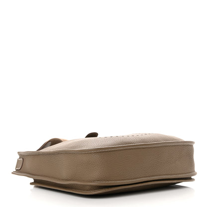 Hermes Taurillon Clemence Evelyne III PM Etoupe 4 of 15
