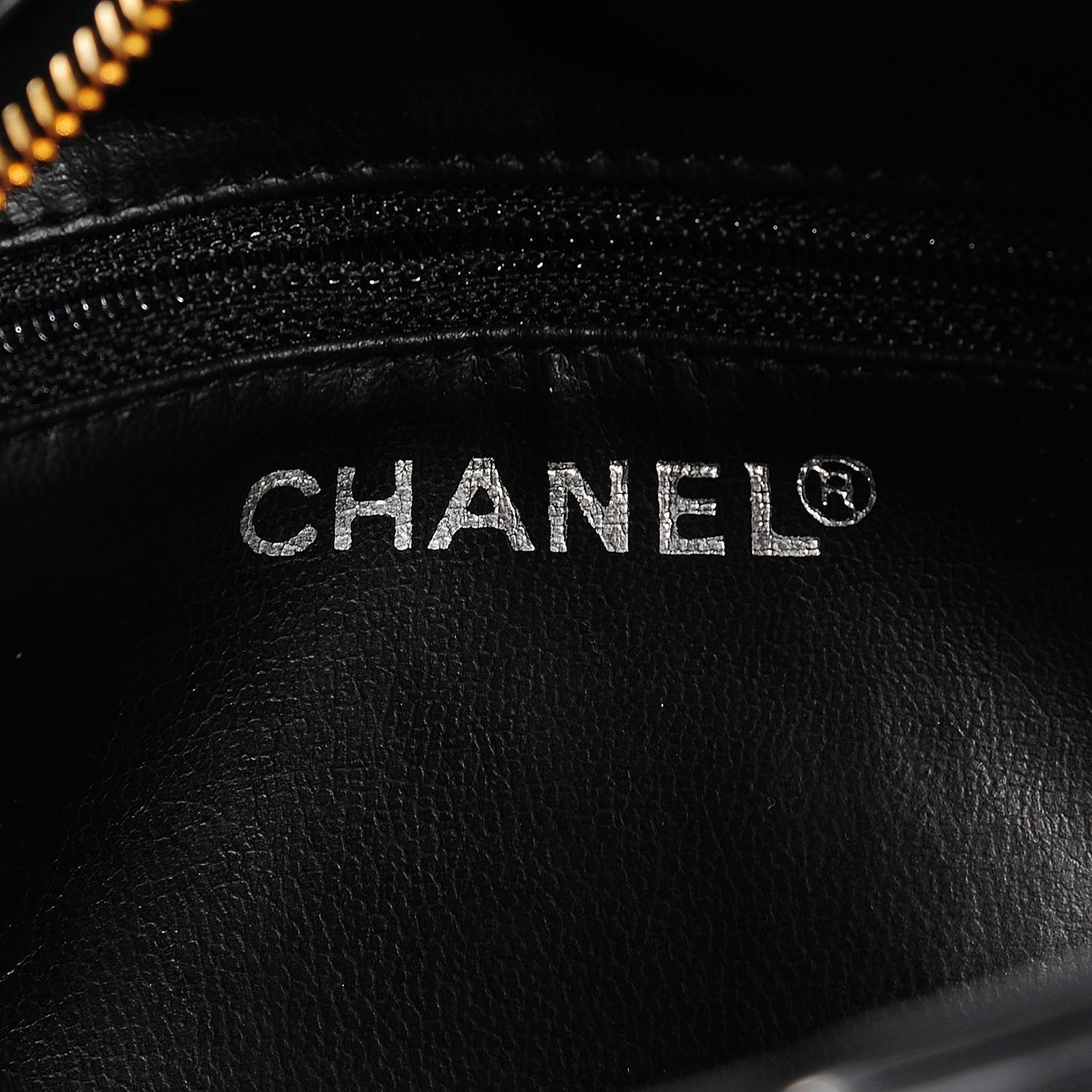 Chanel Vinyl CC Cosmetic Case Black 6 of 8