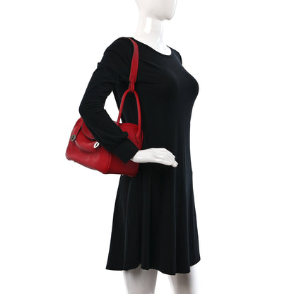 Hermes Taurillon Clemence Lindy 26 Rouge Casaque 2 of 11