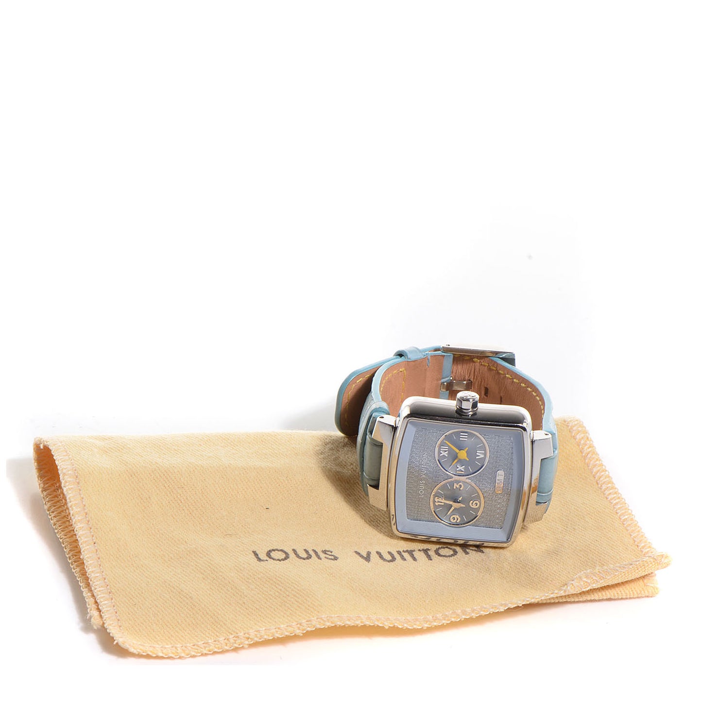 Stainless Steel Alligator 33mm Speedy Quartz Watch Blue