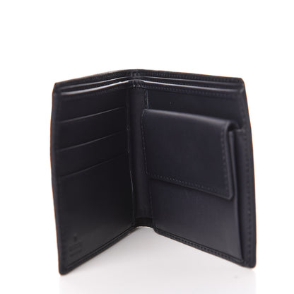 Gucci Calfskin Vintage Web Bi-Fold Wallet Navy 5 of 9