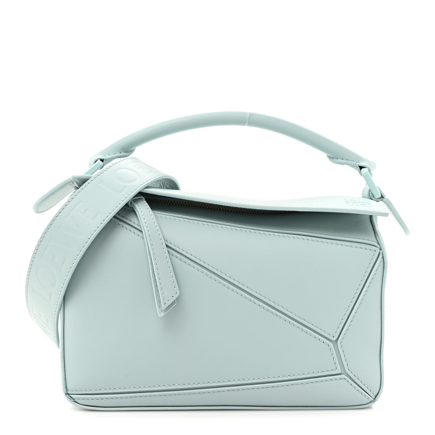 Loewe Calfskin Small Puzzle Bag Aquamarine 1 of 11