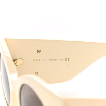 Gucci Acetate Frame GG Marmont Logo Sunglasses GG0810S Ivory 5 of 9
