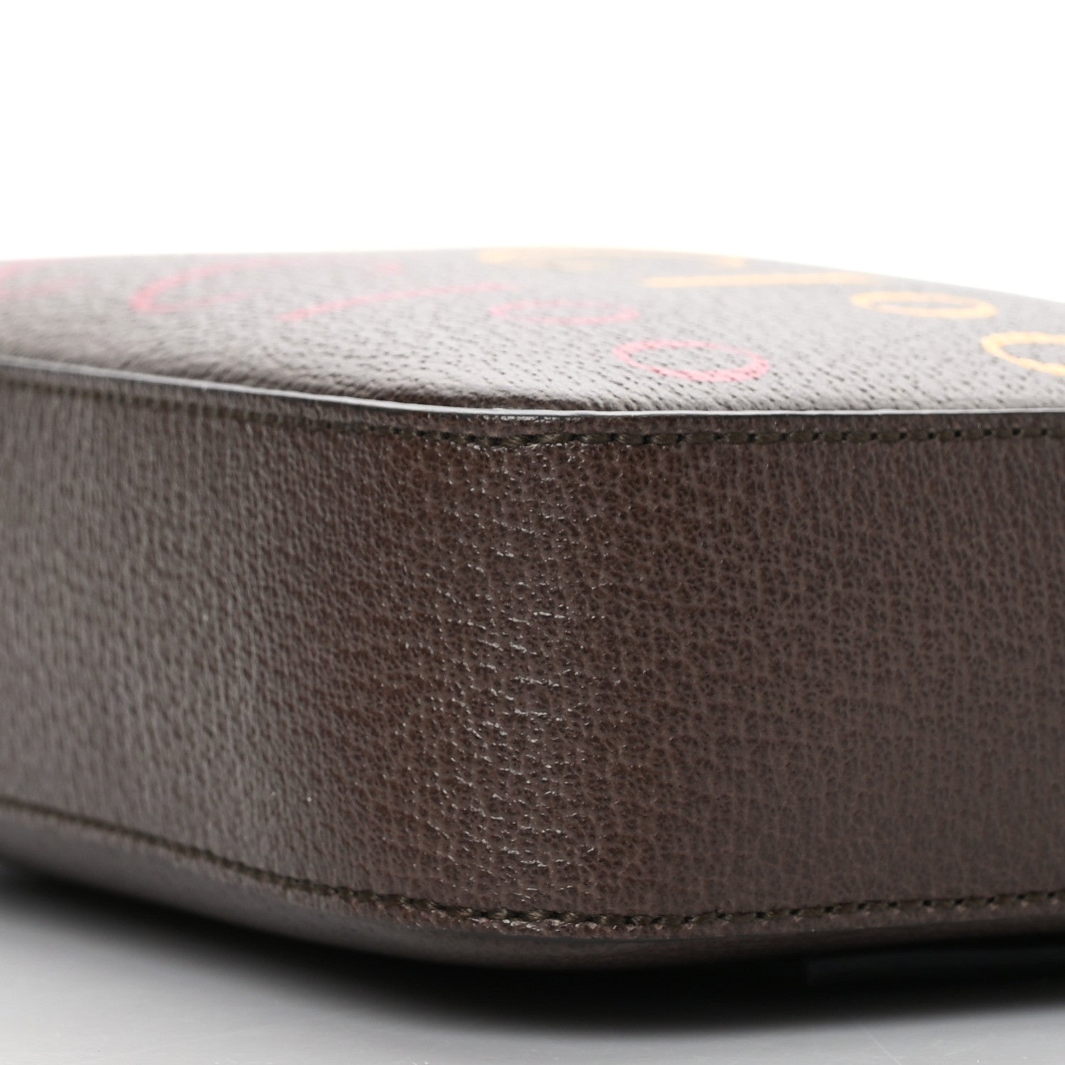 Gucci Textured Dollar Calfskin Gucci 100 Aria Belt Bag 90 36 New Acero Multicolor 10 of 10