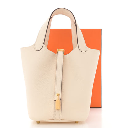 Hermes Taurillon Clemence Picotin Lock 18 PM Nata 11 of 11