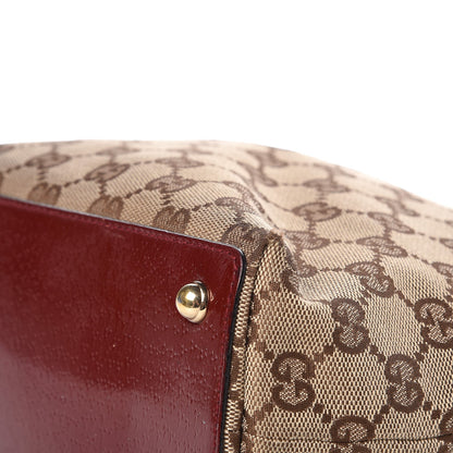 Gucci Monogram Small Eclipse Tote Red 9 of 12