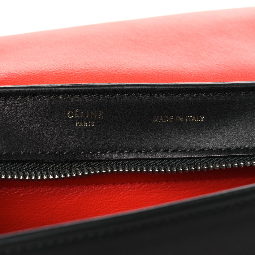 Pony Hair Smooth Calfskin Tri-Color Medium Trapeze White Red Black