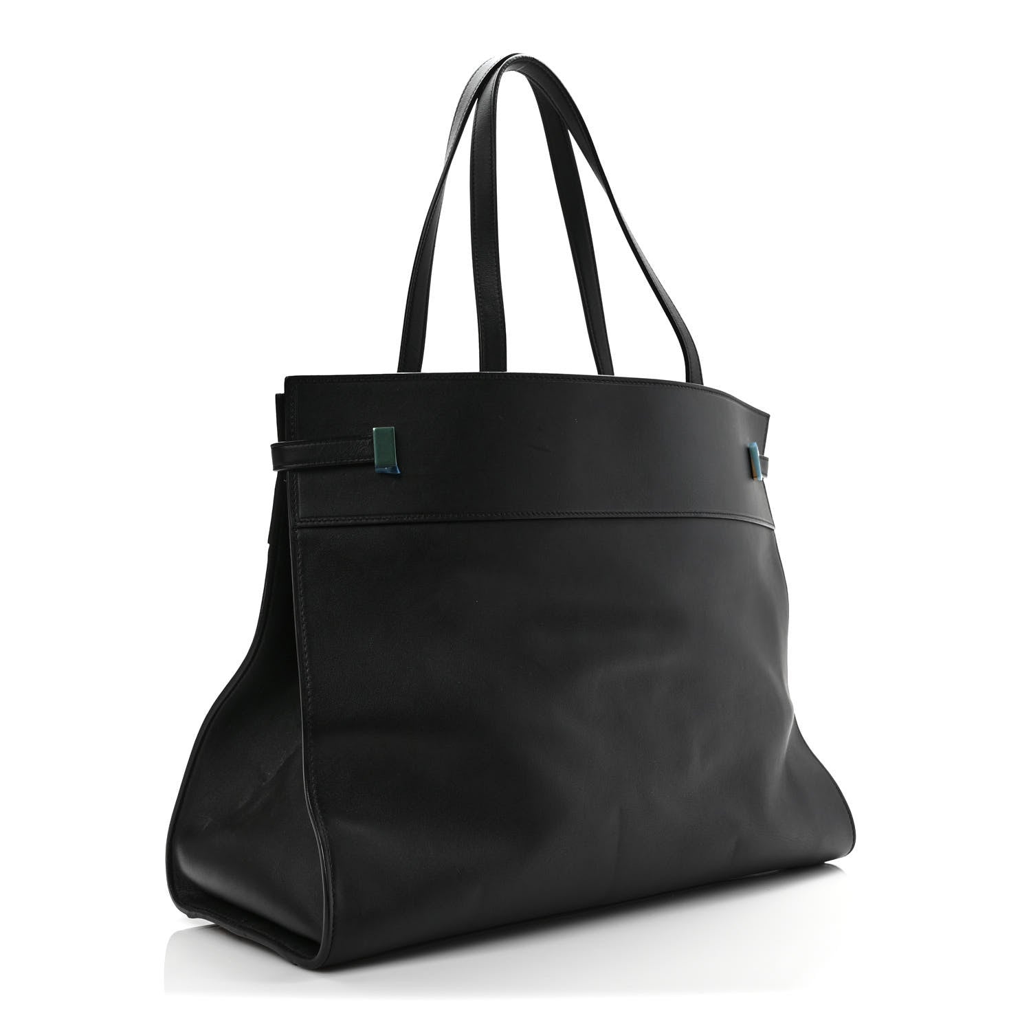 Saint Laurent Calfskin Medium Manhattan Shopper Tote Black 3 of 9