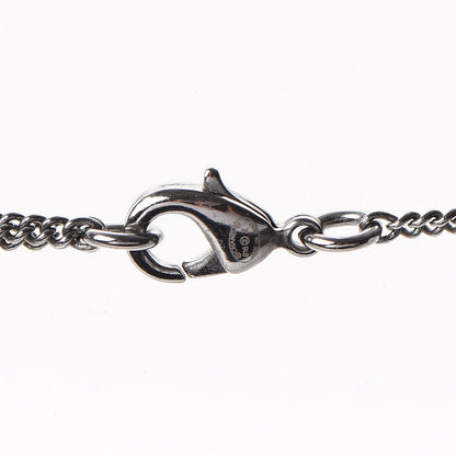 Chanel Crystal CC Smiley Emoji Pendant Necklace Silver Black 5 of 6