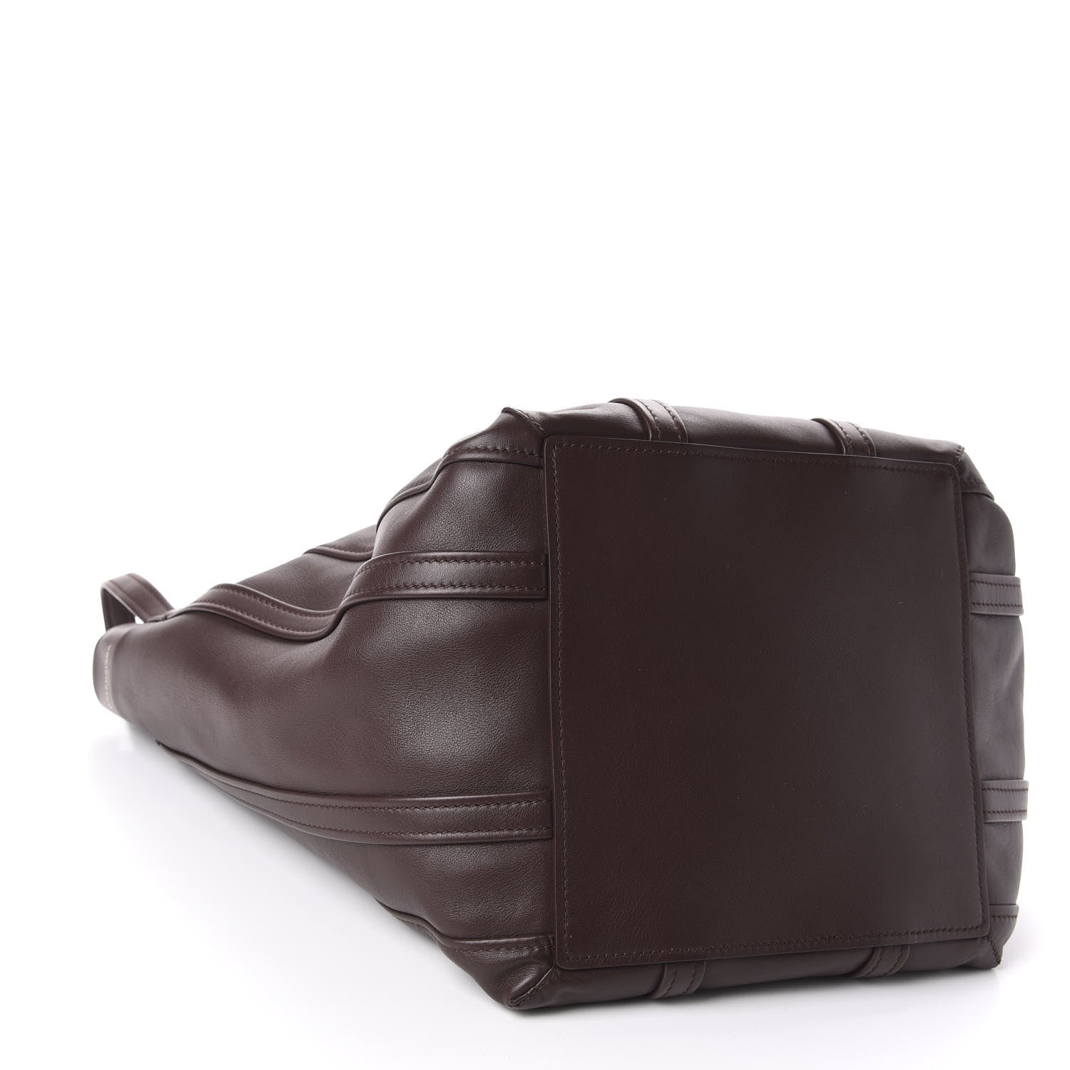 Balenciaga Calfskin Large Laundry Cabas Tote Marron Chocolate 3 of 8