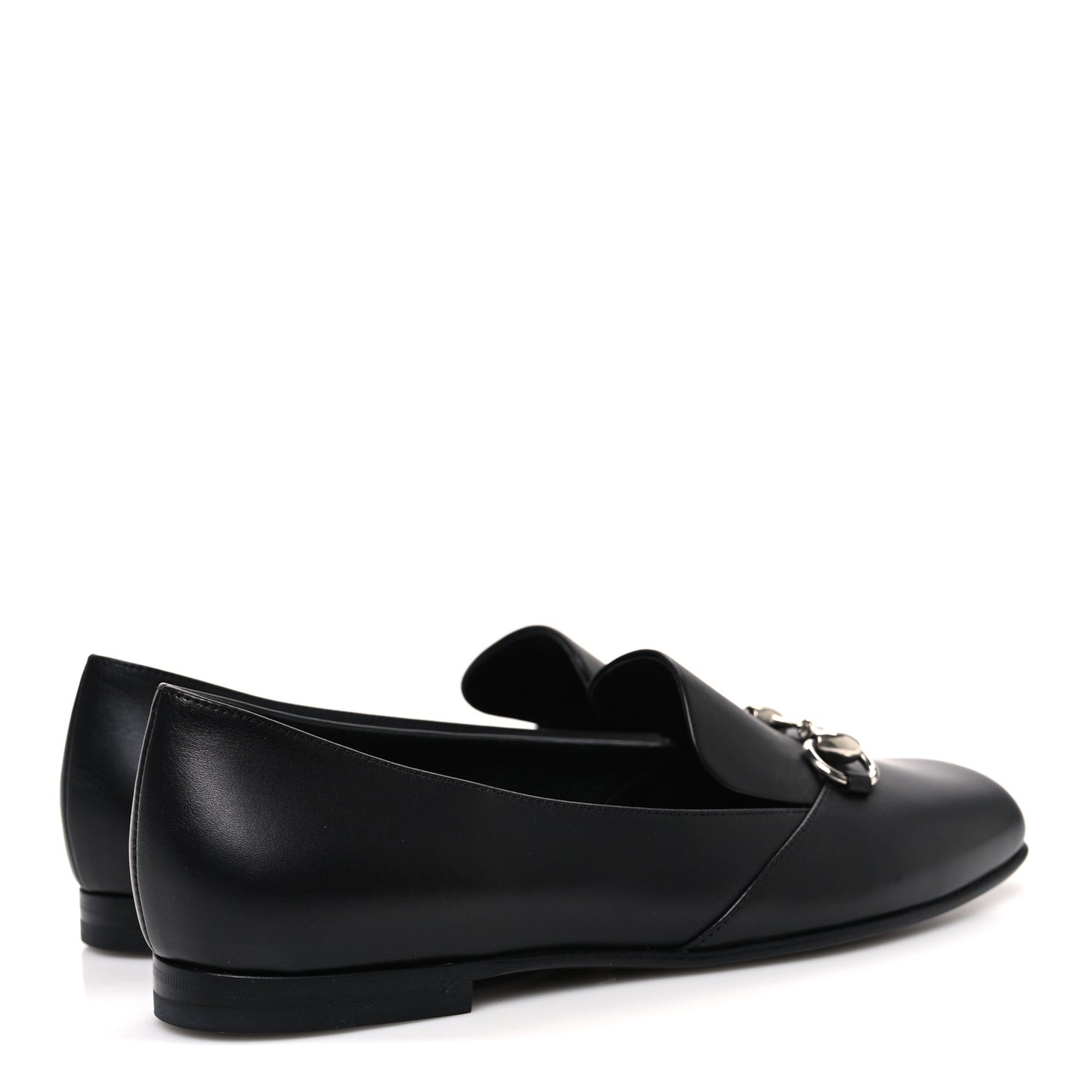 Calfskin Horsebit Loafers 36.5 Black