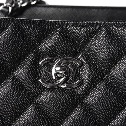 Chanel Caviar Quilted Large Classic Shopping Tote Black 10 of 11