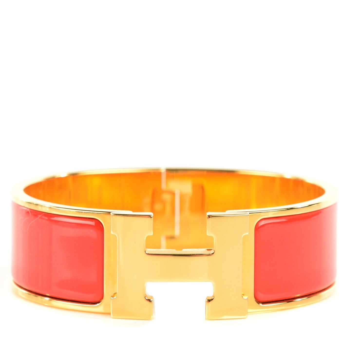 Enamel Wide Clic Clac H Bracelet GM Capucine