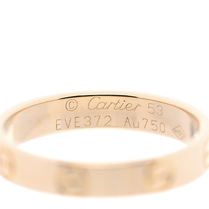 Cartier 18K Yellow Gold 3.5mm LOVE Wedding Band Ring 53 6.5 4 of 5