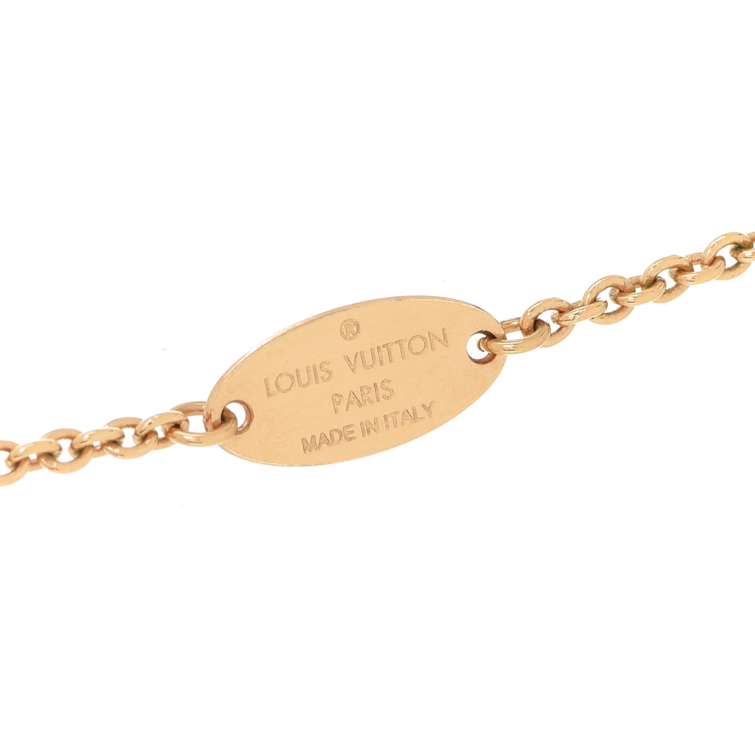Louis Vuitton Essential V Necklace Gold 7 of 8