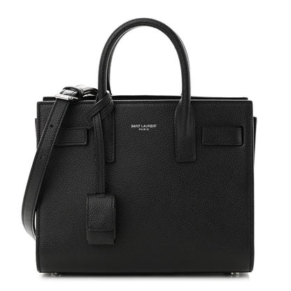 Saint Laurent Grained Calfskin Nano Sac De Jour Black 1 of 11