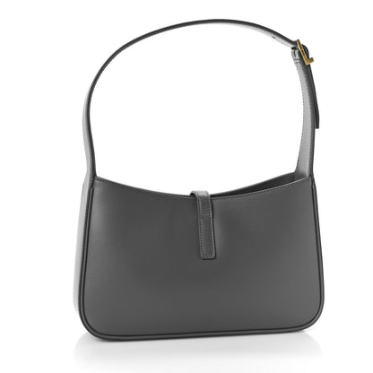 Saint Laurent Smooth Calfskin Le 5 A 7 Hobo Storm 3 of 8