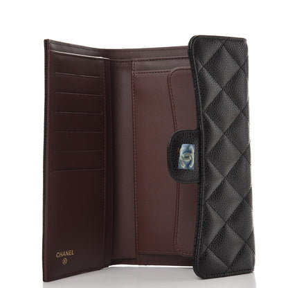 Chanel Caviar Quilted Large Flap Wallet Black 5 of 9