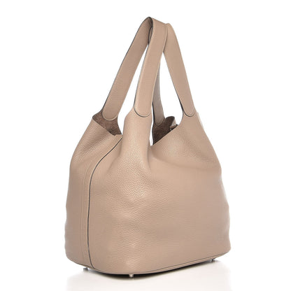 Hermes Taurillon Clemence Picotin TGM Gris Tourterelle 3 of 9