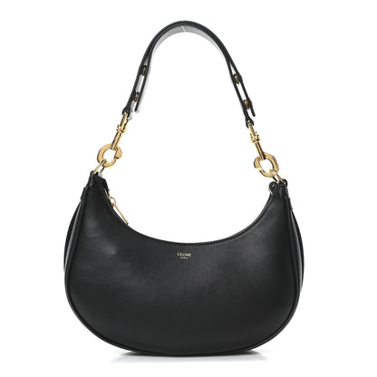 Celine Smooth Calfskin Medium Strap Ava Shoulder Bag Black 1 of 10