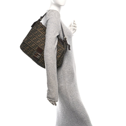 Fendi Zucca Zipped Baguette Tobacco 2 of 9