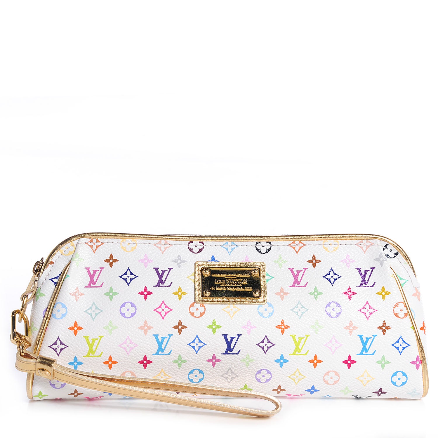 Louis Vuitton Monogram Multicolor Kate Clutch White 1 of 8
