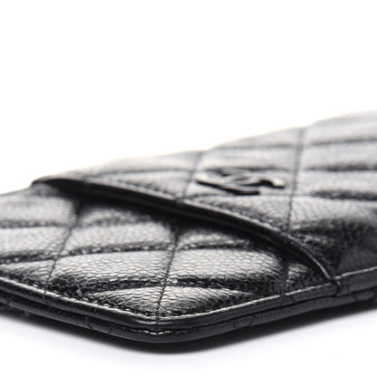 Chanel Caviar Quilted Classic Flat Wallet Pouch So Black 11 of 15