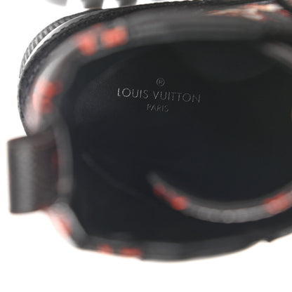 Louis Vuitton Suede Calfskin Catogram Laureate Platform Desert Boots 37 Black Marron 7 of 8