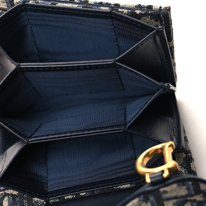 Christian Dior Oblique Saddle 5-Gusset Card Holder Blue 5 of 8