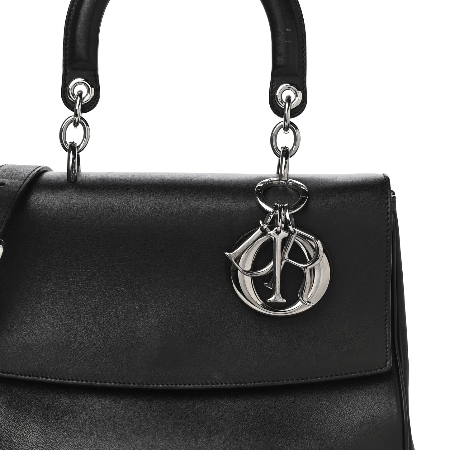Smooth Calfskin Be Dior Flap Black