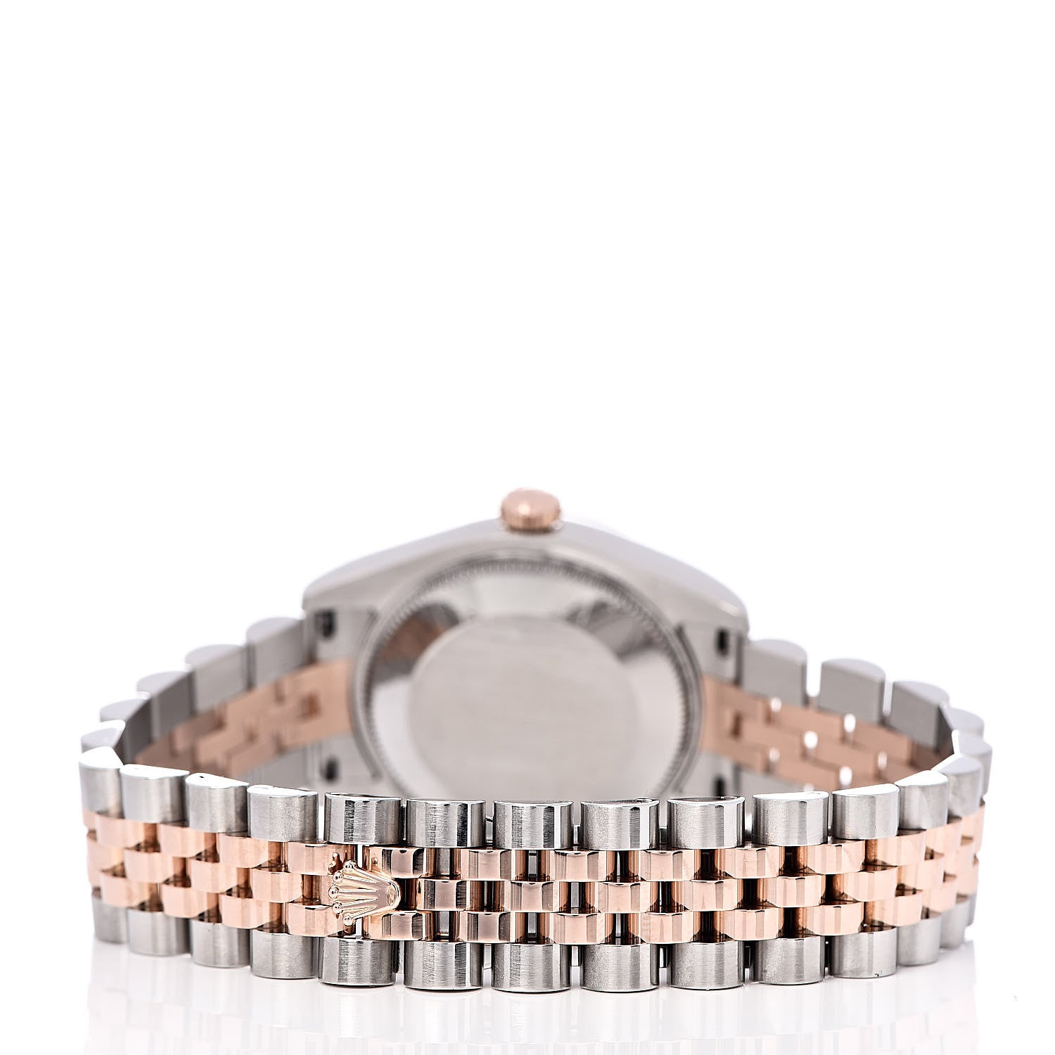 Rolex Stainless Steel 18K Everose Gold Diamond 31mm Oyster Perpetual Datejust Watch Silver 178271 4 of 6