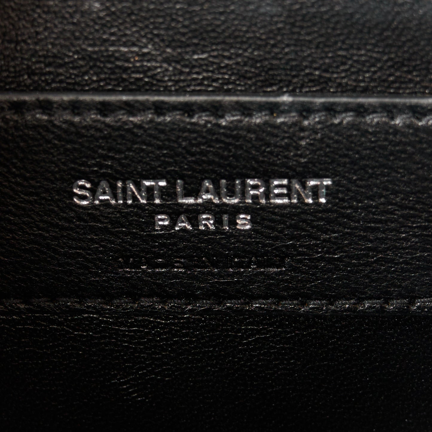Calfskin Crocodile Embossed Small Classic Monogram Kate Tassel Satchel Nude Powder