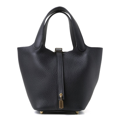 Hermes Taurillon Clemence Picotin Lock 18 PM Black 1 of 4