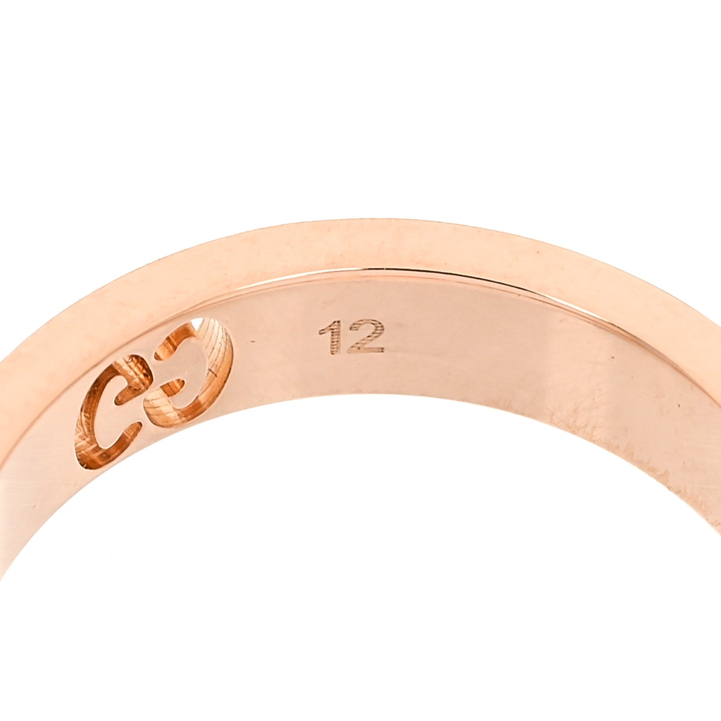 18K Rose Gold Pink Sapphire Icon Stardust Thin Band Ring 52 6
